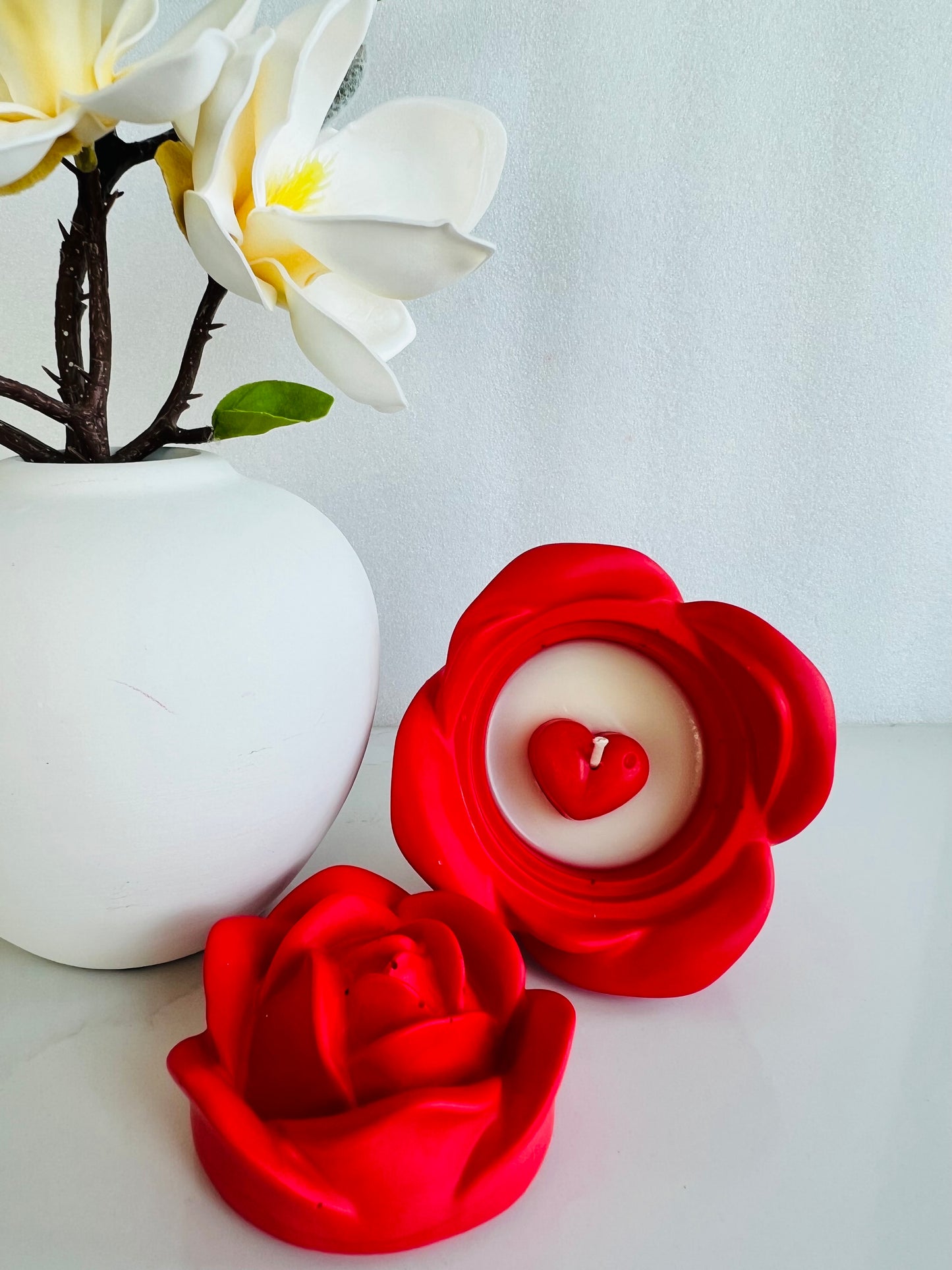Romantic Rose Candle Jar