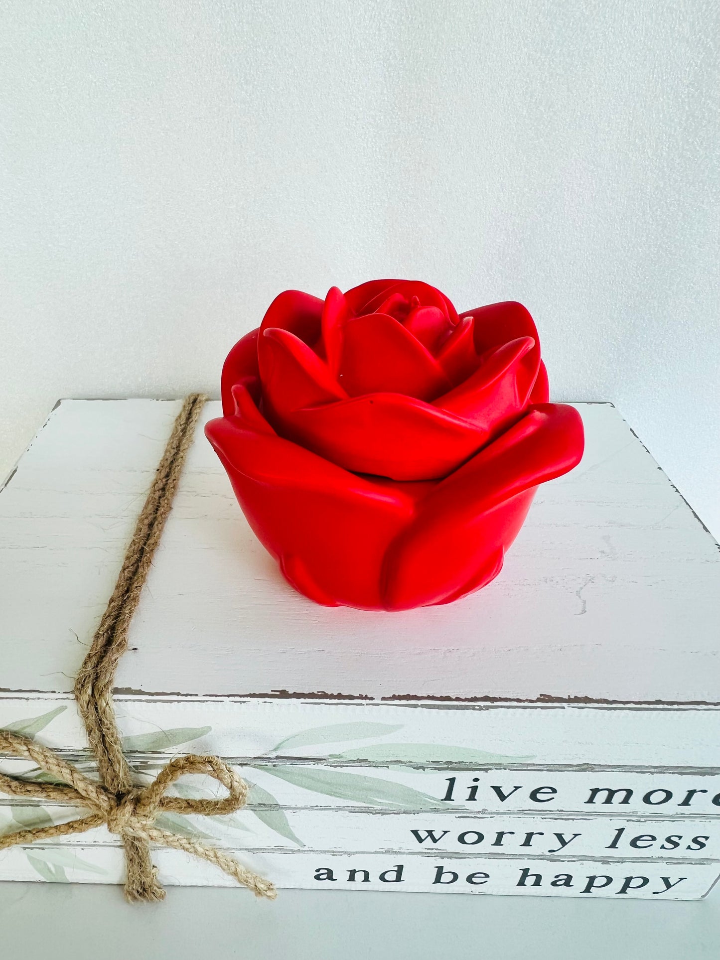 Romantic Rose Candle Jar