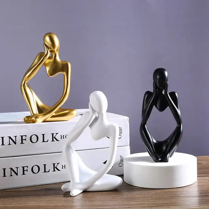 Abstract Art Home and Office Decor - Thinker Statues